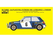 Transkit – Renault 5 Turbo - 1981 / 1982 Rallye Škoda - Ferjáncz / Tandari 1/24